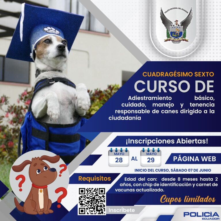 Curso de adiestramiento canino policia nacional del ecuador